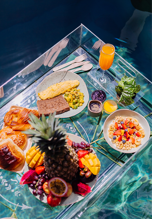 Beachside meal