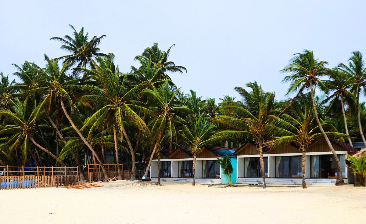 Private beach